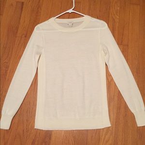 XS JCrew Factory Sawyer sweater - ivory